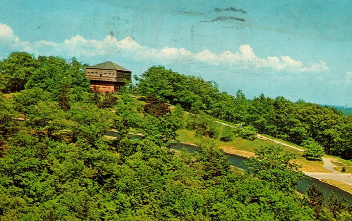 Muskegon State Park Blockhouse - Postcard (newer photo)